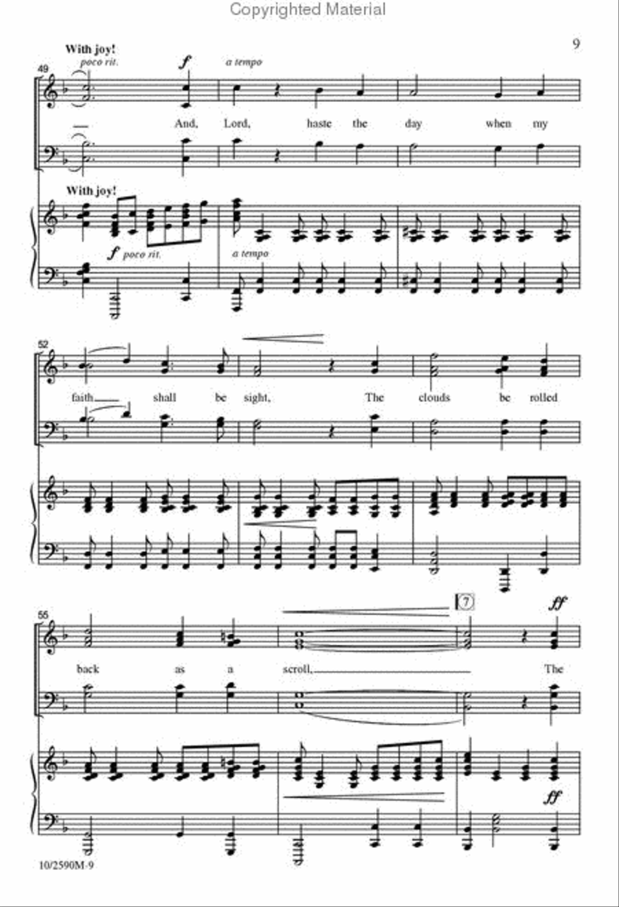 It Is Well with My Soul Divisi scores gallery preview page 9
