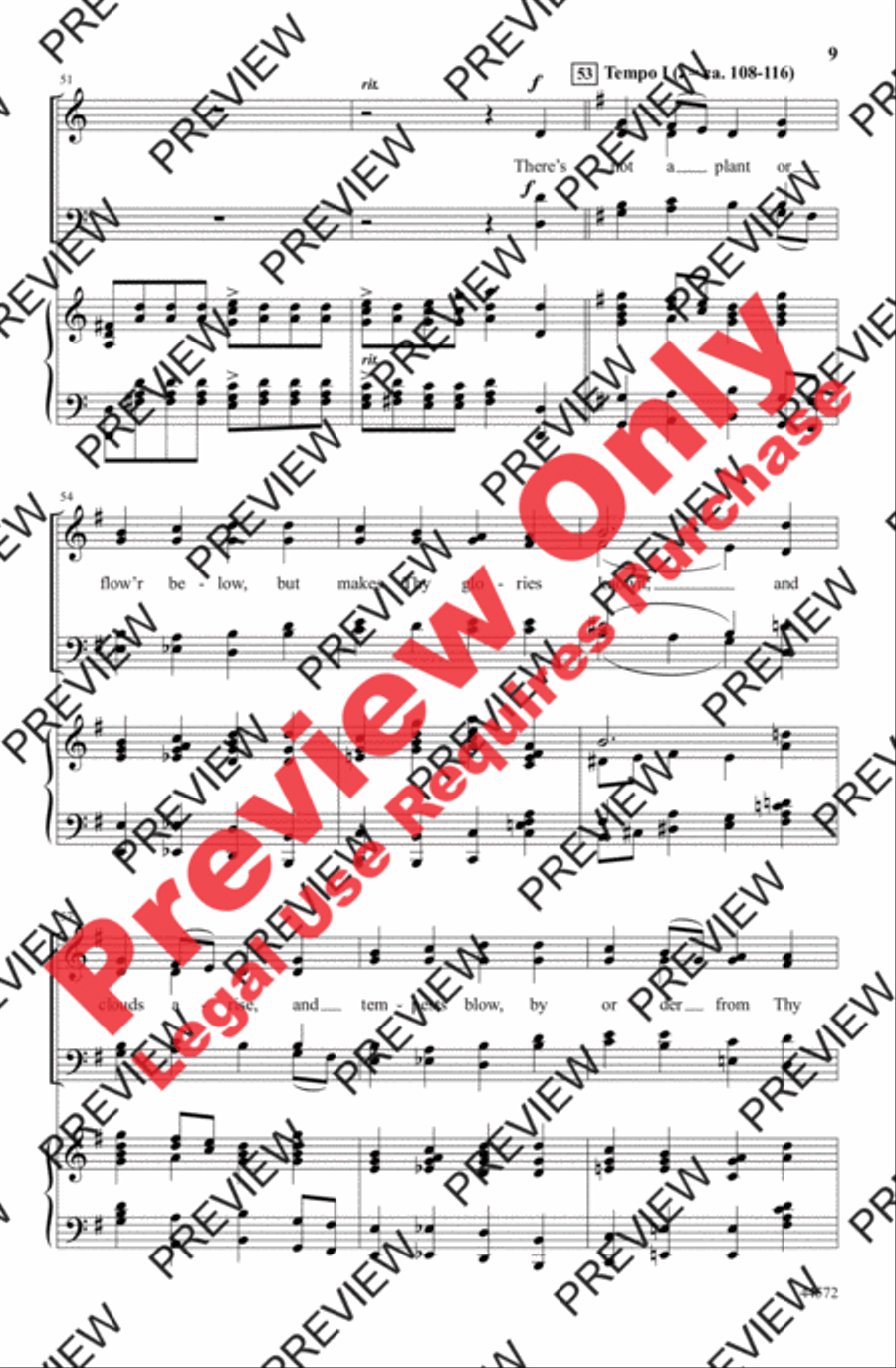 We Sing the Mighty Power of God 4-Part scores gallery preview page 9