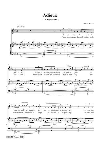 A. Roussel-Adieux,Op.8 No.1,in E flat Major