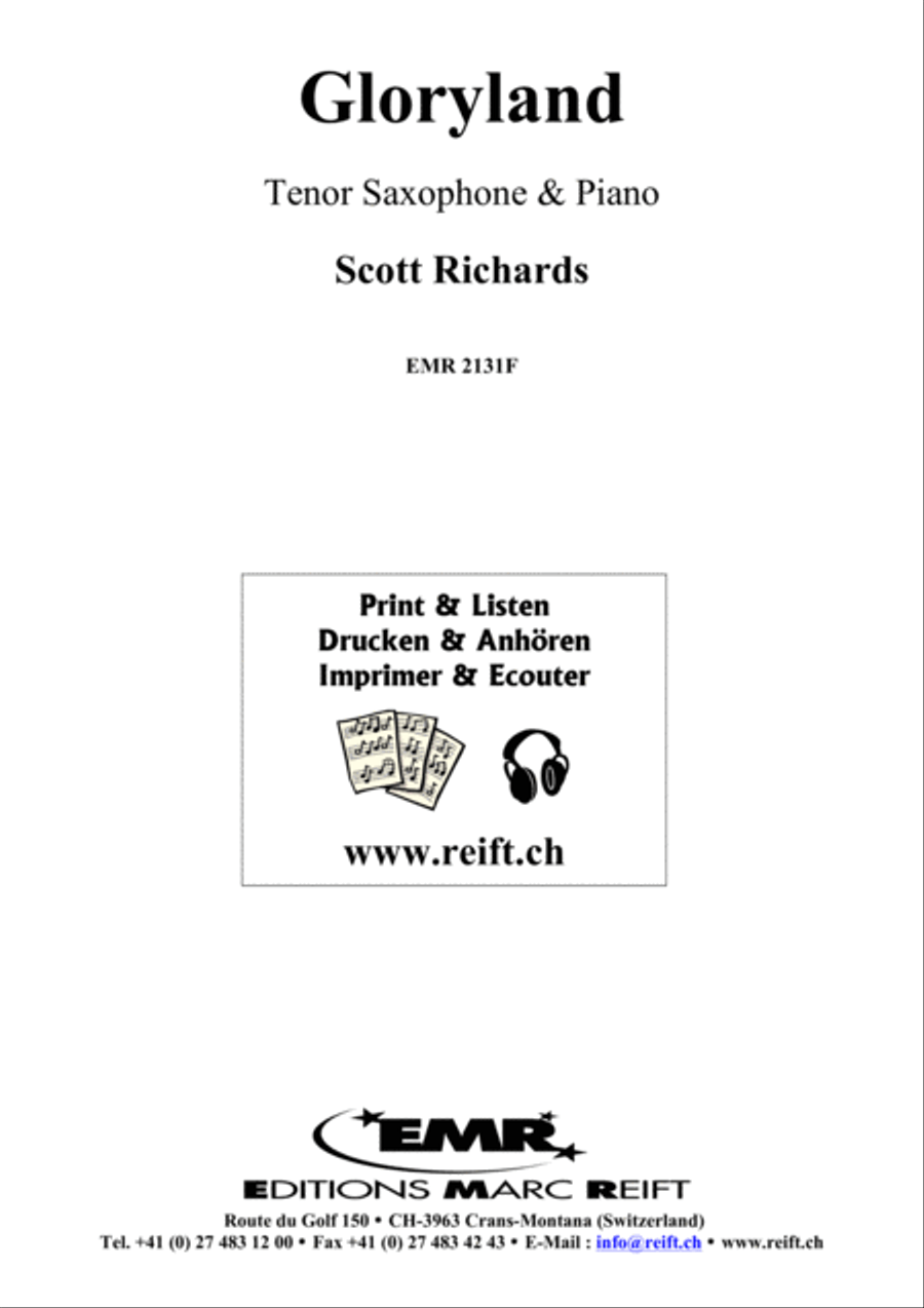 Gloryland Tenor Saxophone scores gallery preview page 6