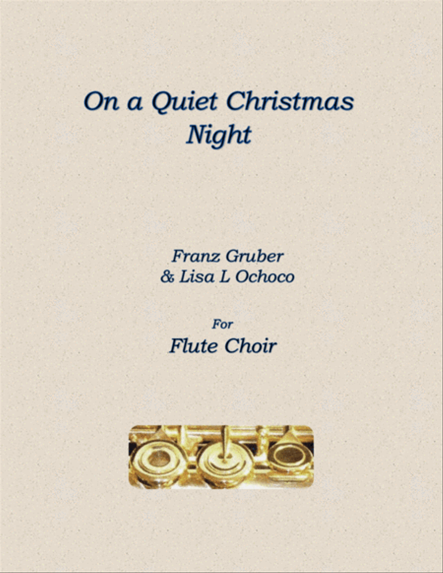 On a Quiet Christmas Night for Flute Choir Flute Choir scores gallery preview page 1