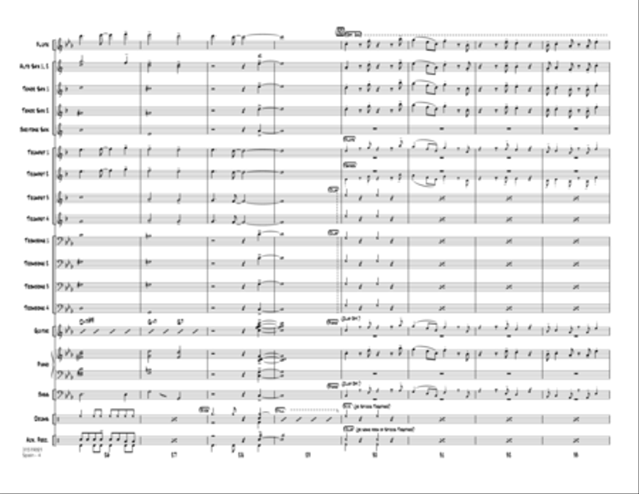 Spain - Conductor Score (Full Score) Jazz Ensemble scores gallery preview page 4