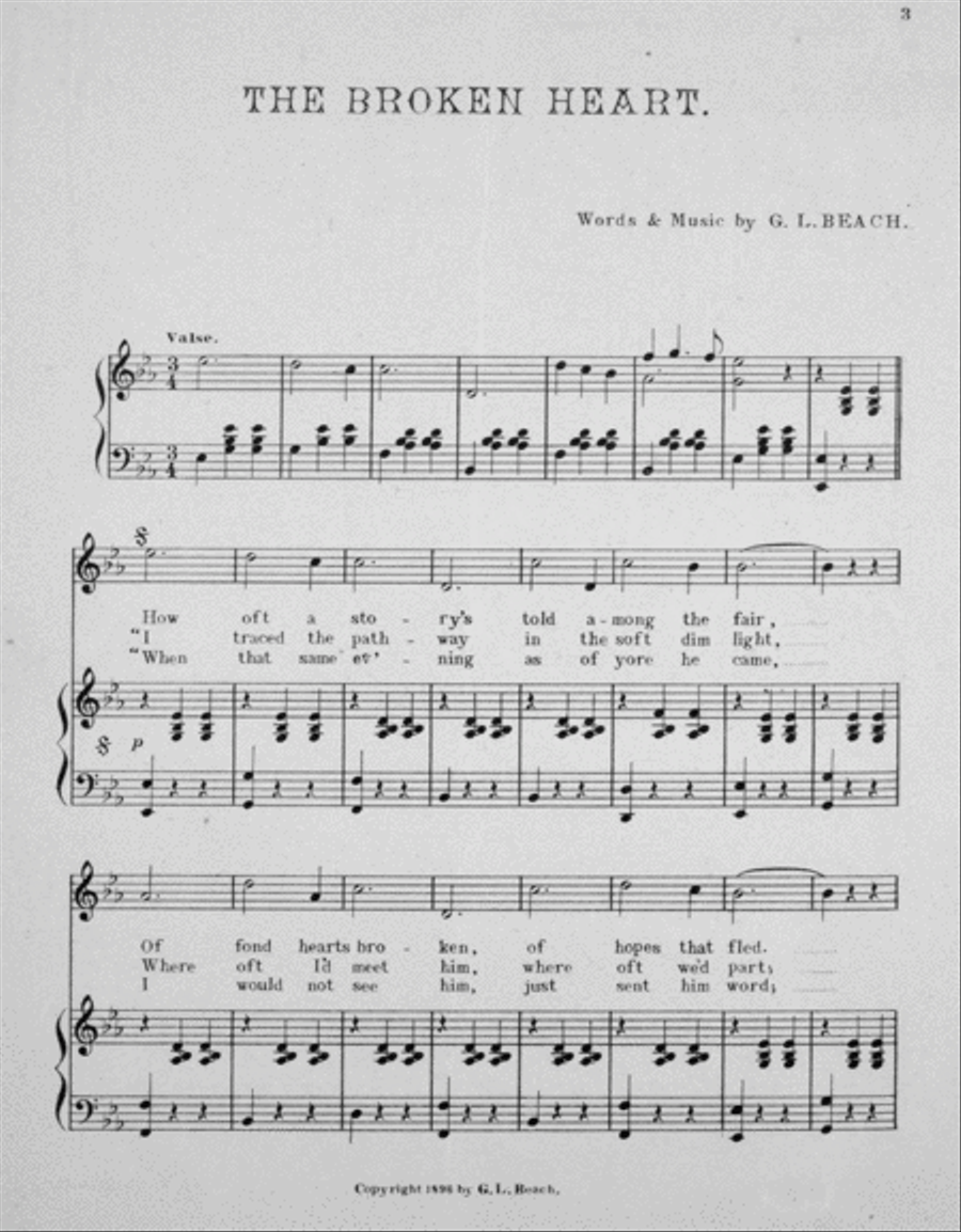 The Broken Heart Waltz Voice scores gallery preview page 2