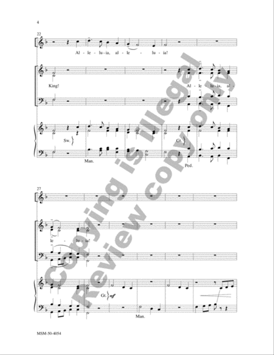 Christ Jesus Is Arisen 4-Part scores gallery preview page 4