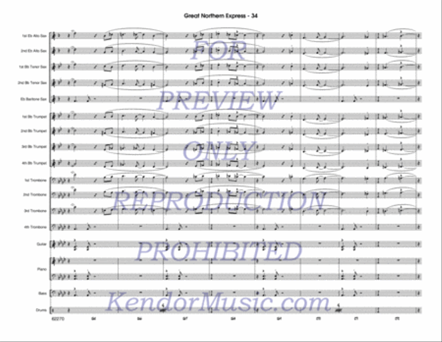 Great Northern Express Jazz Ensemble scores gallery preview page 35
