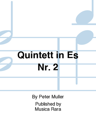 Book cover for Quintet No. 2 in E flat major