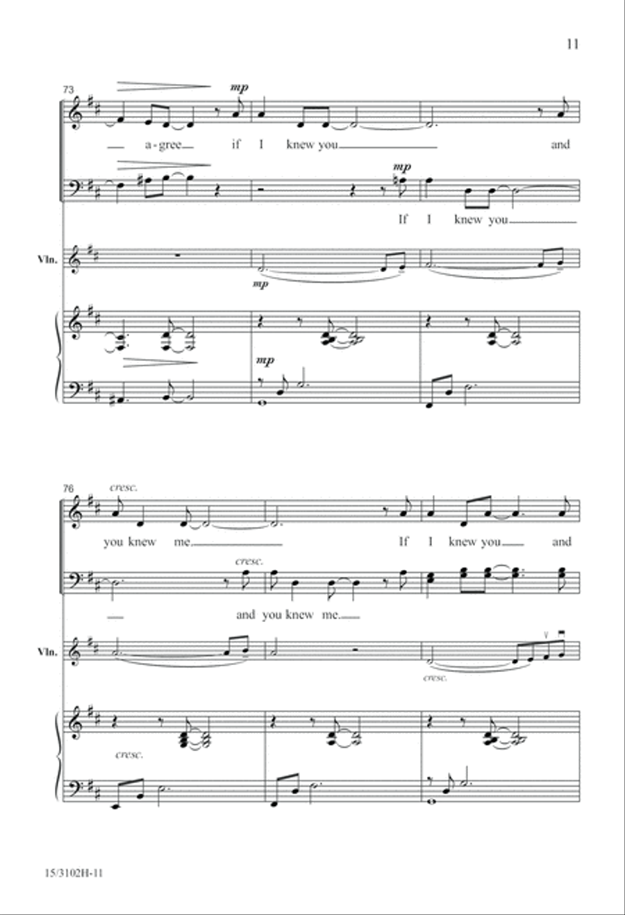 If I Knew You 4-Part scores gallery preview page 12