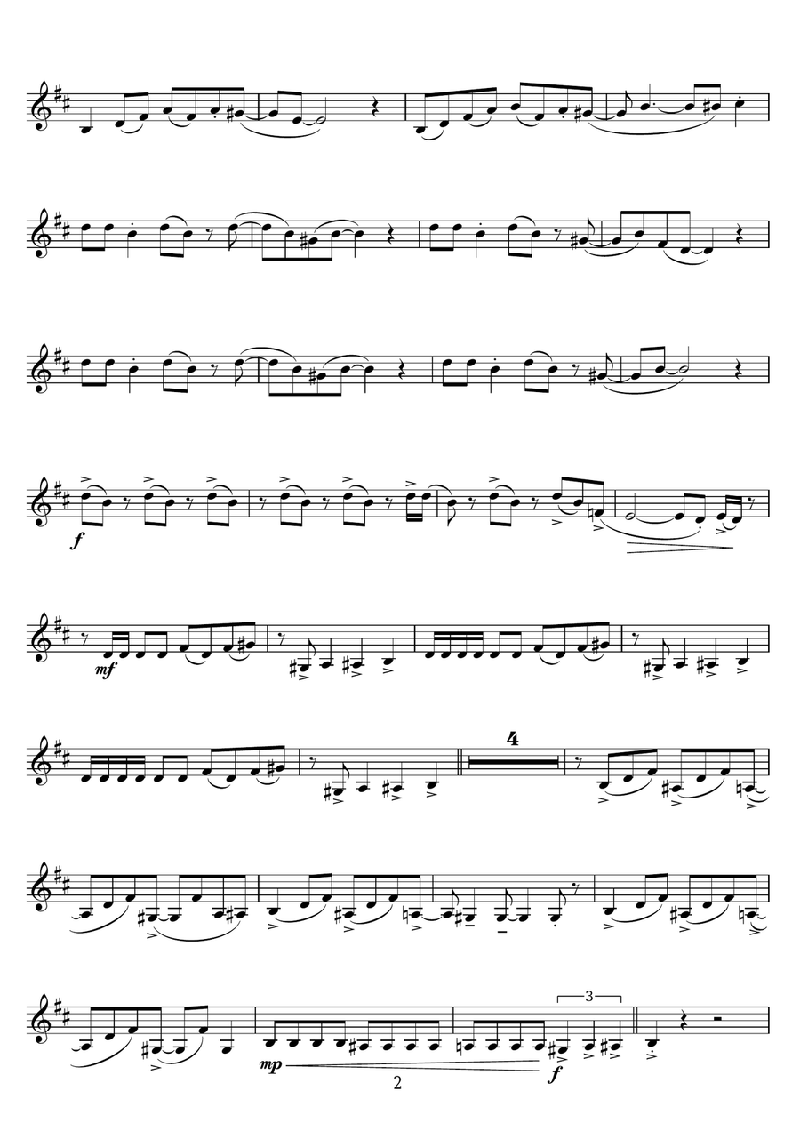 Oye Como Va Clarinet Solo scores gallery preview page 2