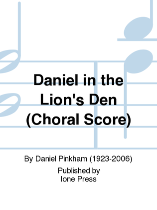 Book cover for Daniel in the Lion's Den (Choral Score)