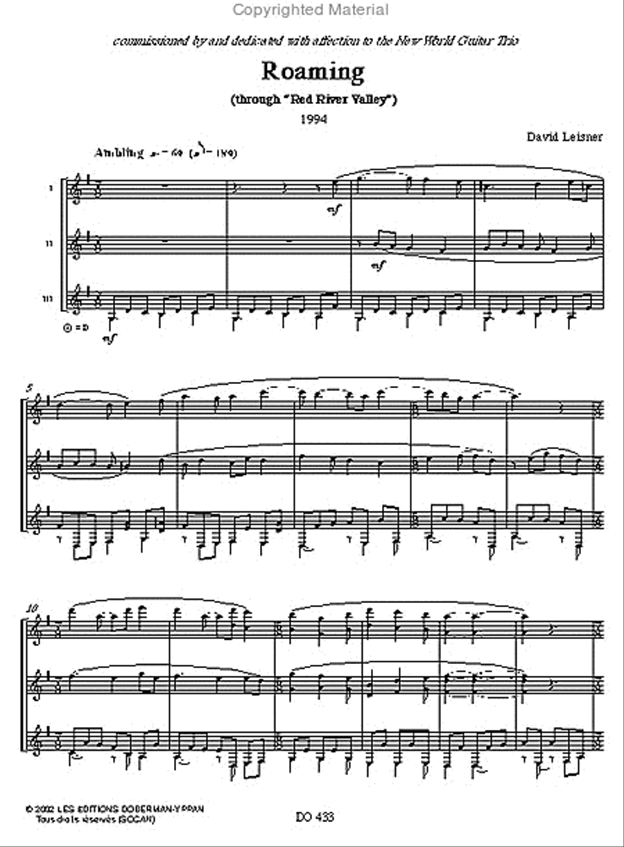 Roaming Roaming Guitar Ensemble scores gallery preview page 2