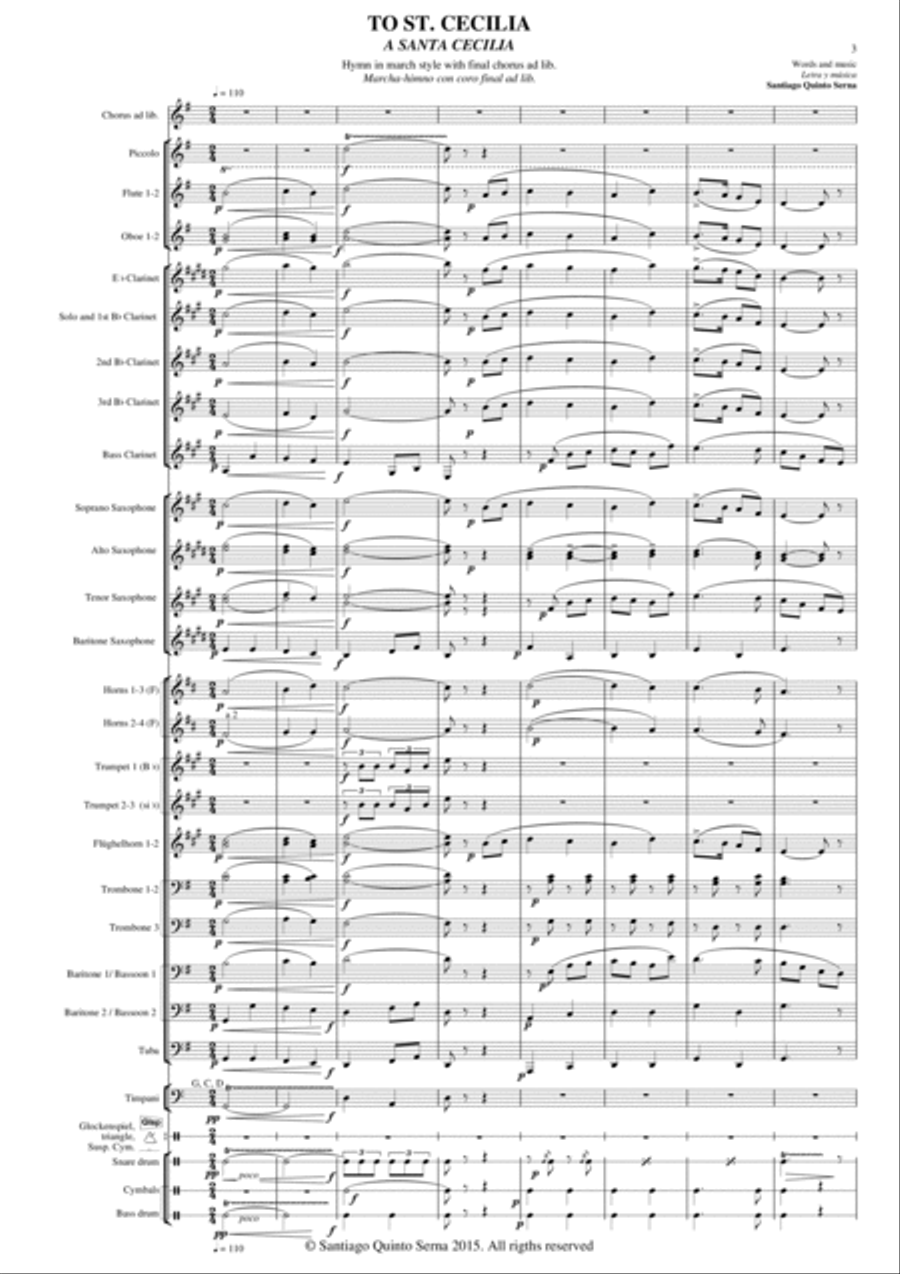 TO ST. CECILIA TO ST. CECILIA 4-Part scores gallery preview page 3