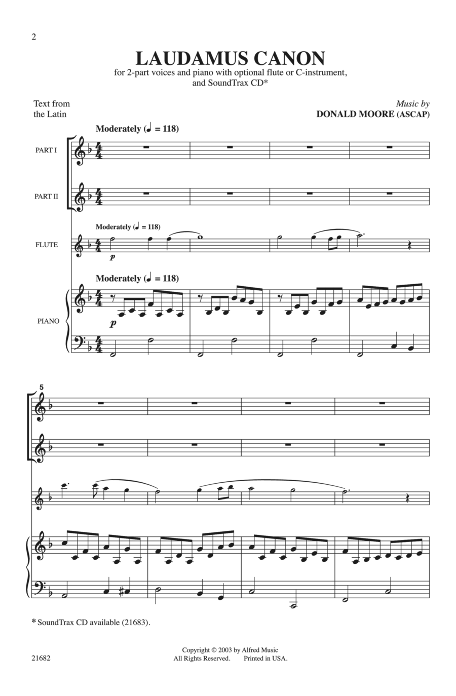 Laudamus Canon Laudamus Canon Choir scores gallery preview page 1