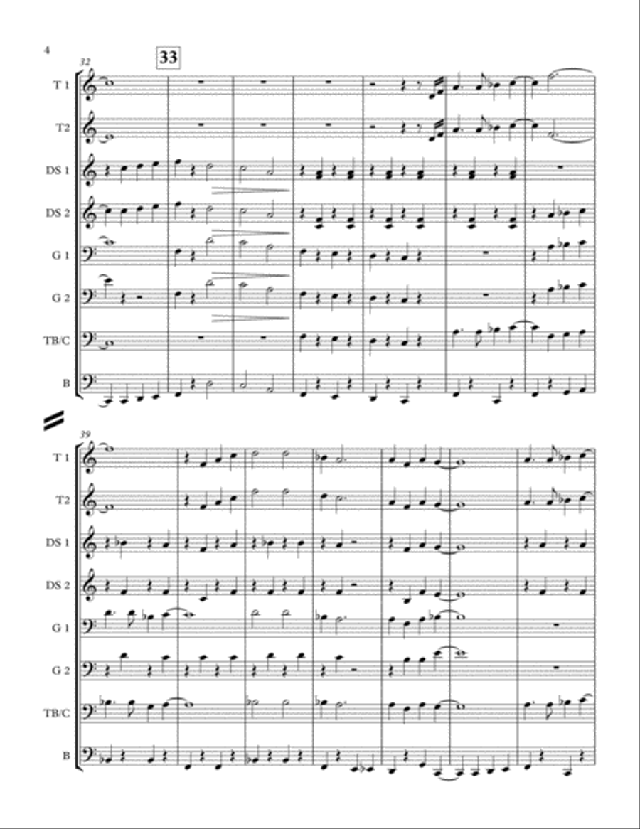 Zip-A-Dee-Doo-Dah Percussion Ensemble scores gallery preview page 4
