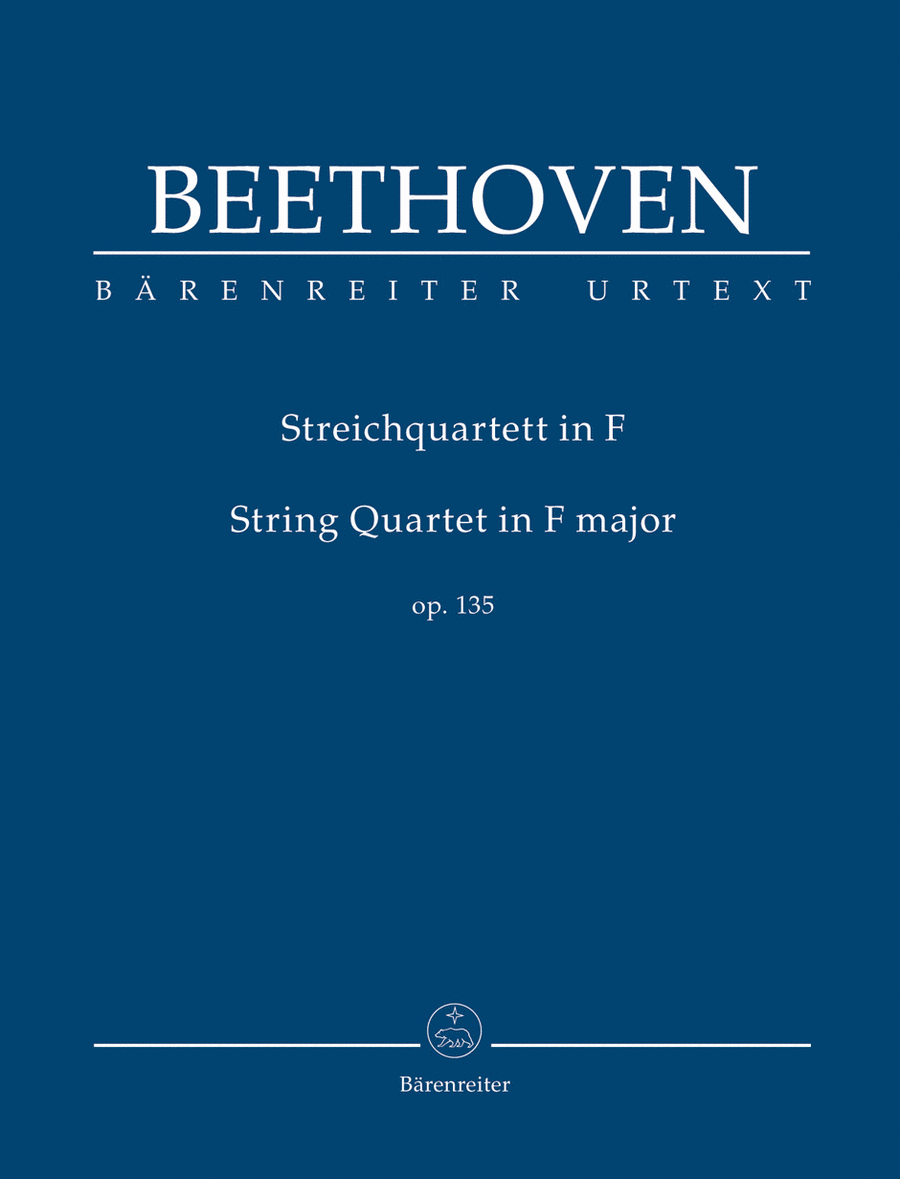 String Quartet in F major, op. 135 String Quartet scores gallery preview page 1