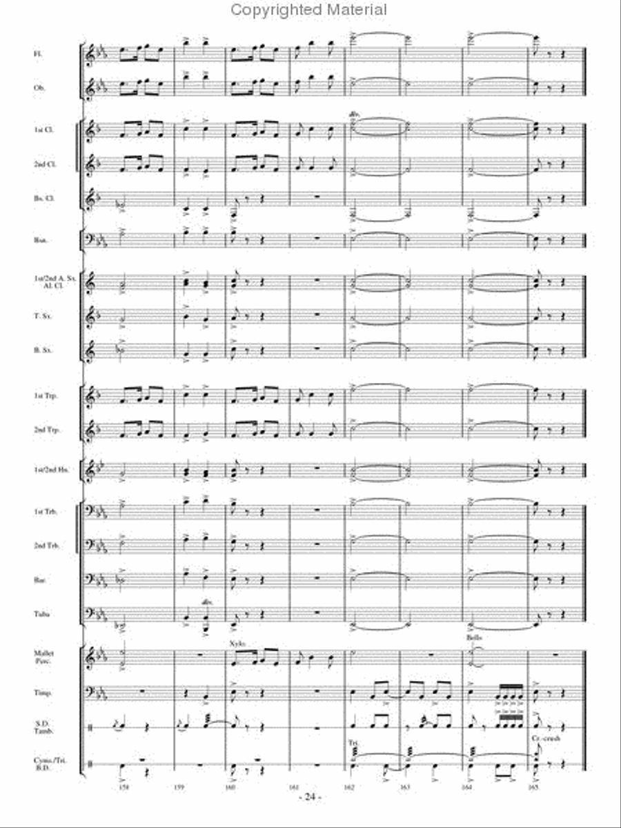 Aspen Overture Aspen Overture Concert Band scores gallery preview page 23