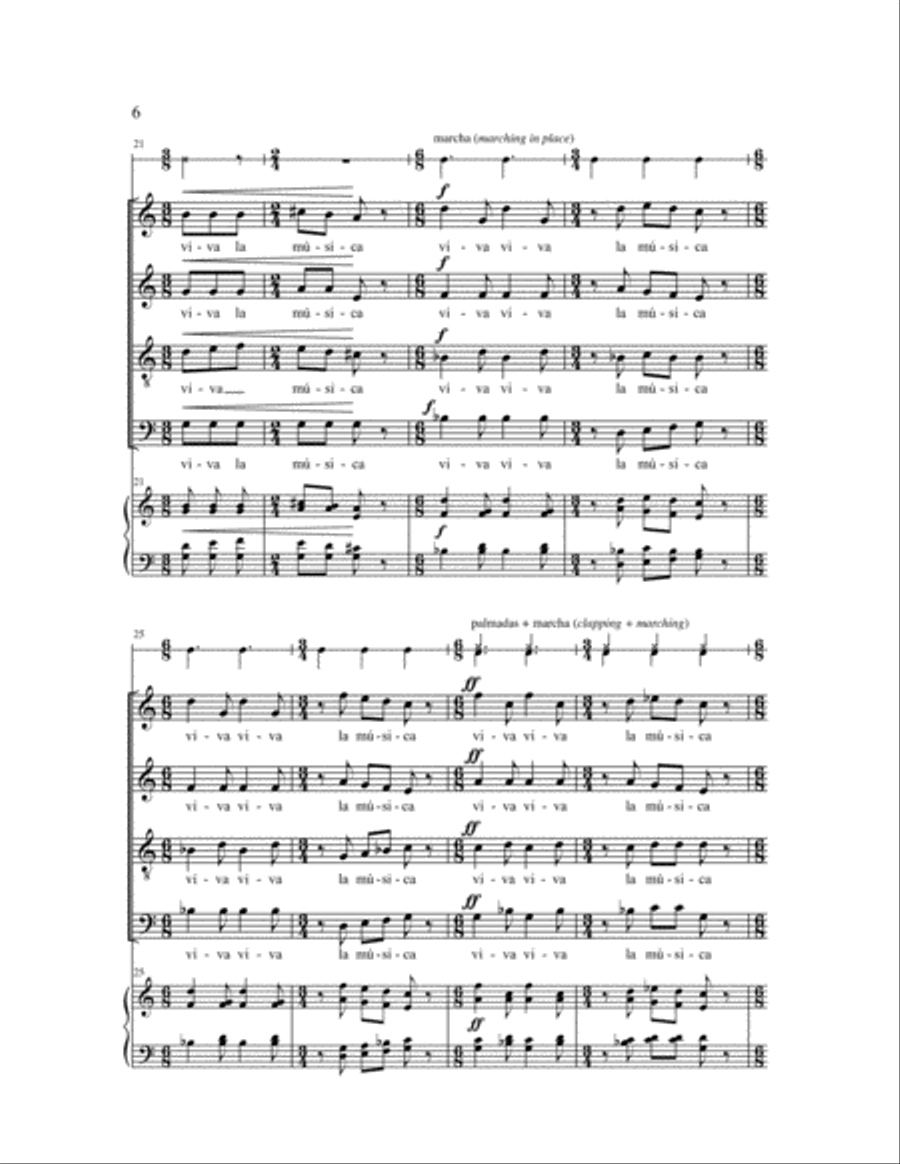 Viva la Musica 4-Part scores gallery preview page 10