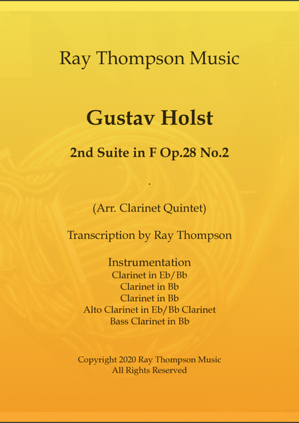 Holst: 2nd Suite in F Op. 28 No.2 - clarinet quintet image number null