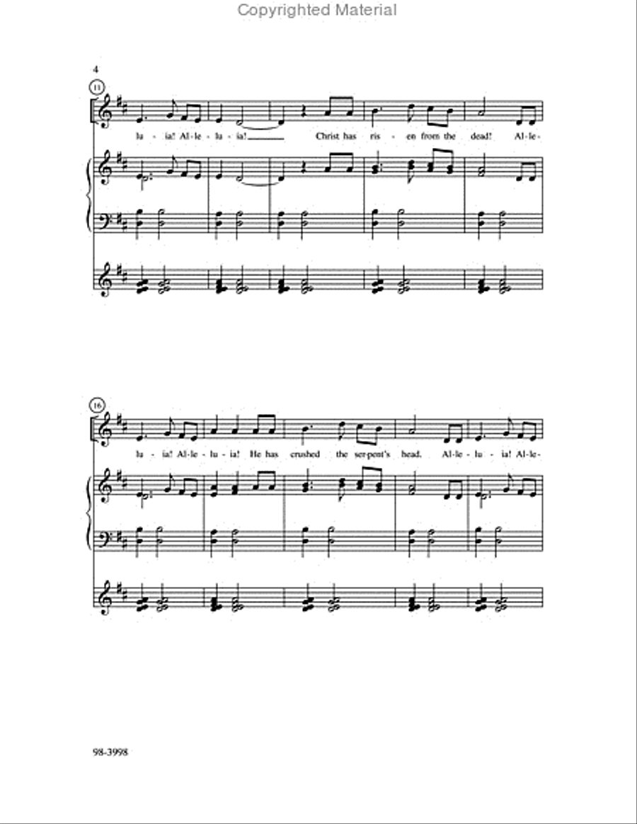 Easter Proclamation 2-Part scores gallery preview page 3
