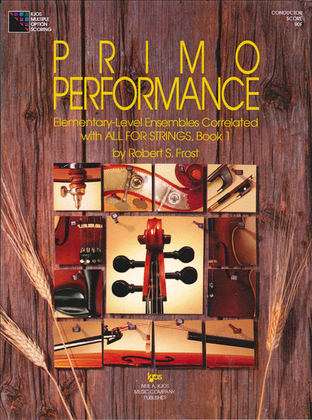 Book cover for Primo Performance - Score