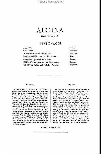 Alcina (1735)