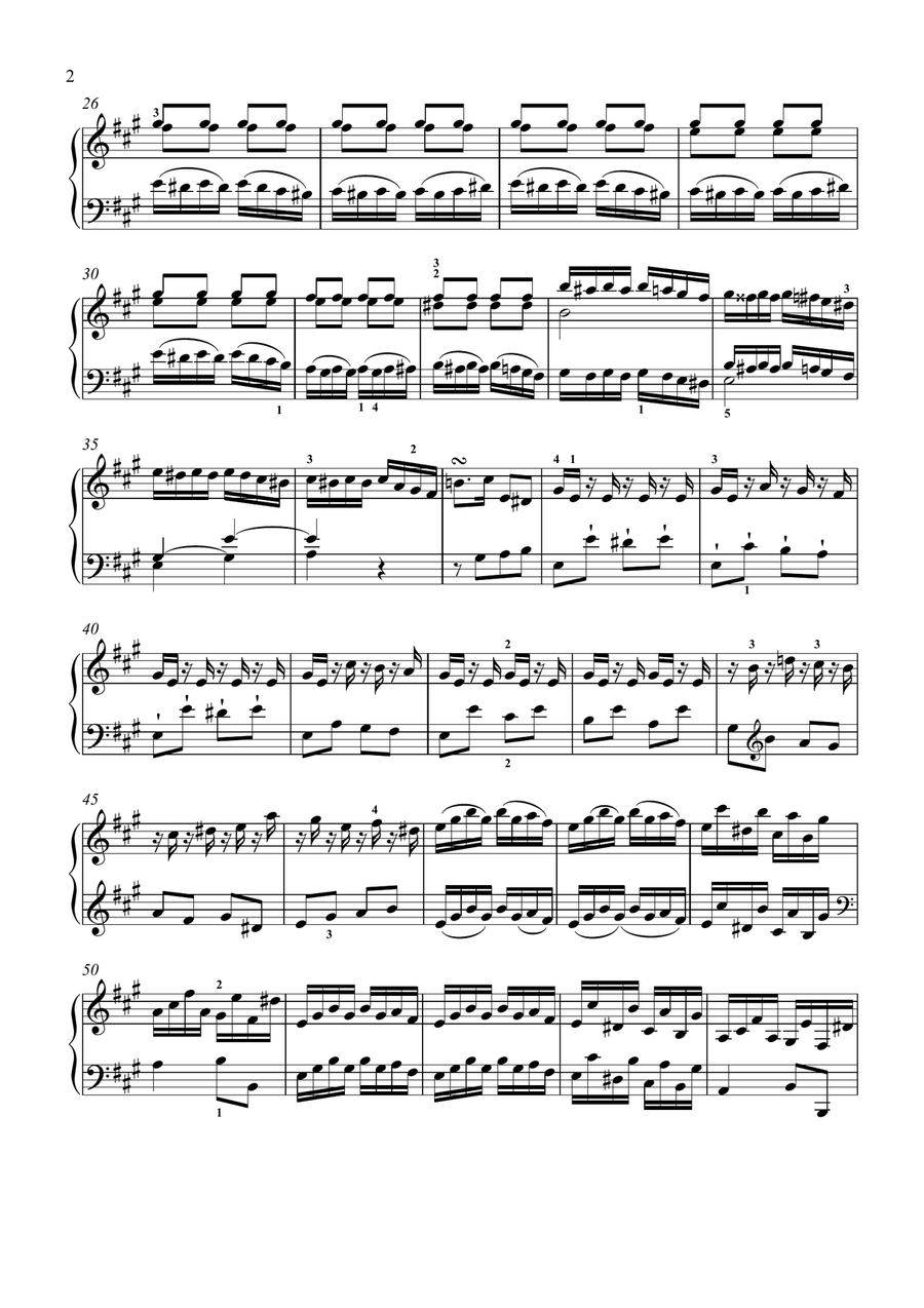 Haydn-Piano Sonata in A major,Hob.XVI.30(Piano solo) Small Ensemble scores gallery preview page 3