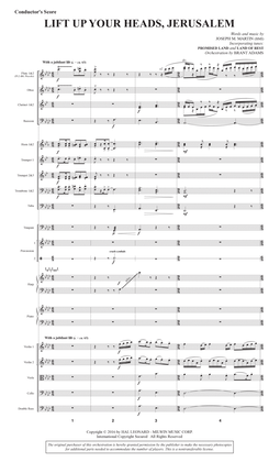 Book cover for Lift Up Your Heads, Jerusalem (Orchestra) - Score