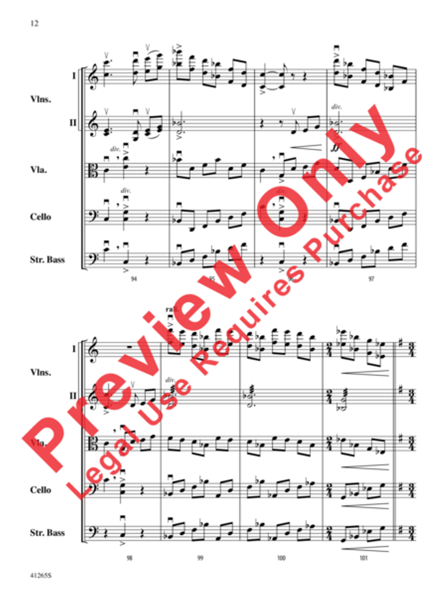 Country Song Country Song String Orchestra scores gallery preview page 13