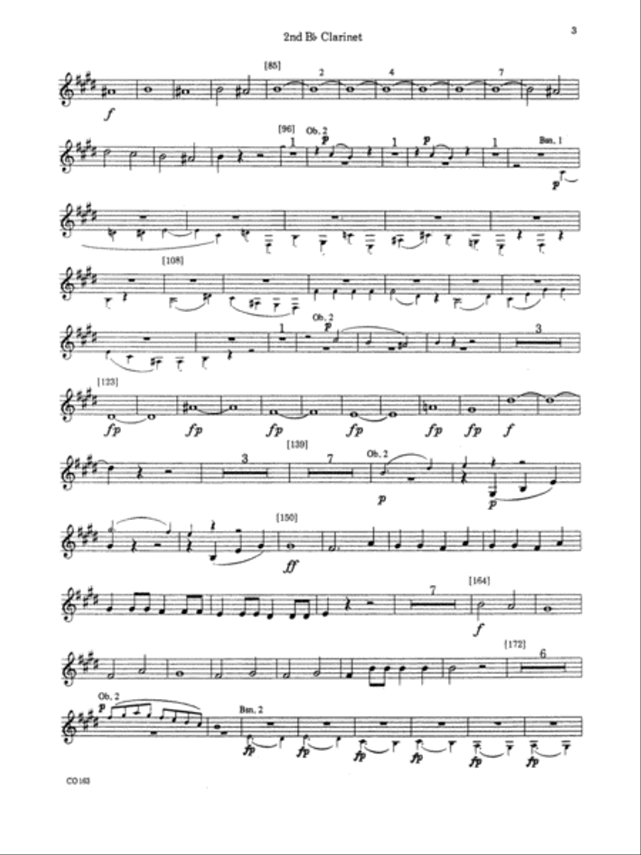 The Marriage of Figaro -- Overture: 2nd B-flat Clarinet Full Orchestra scores gallery preview page 2