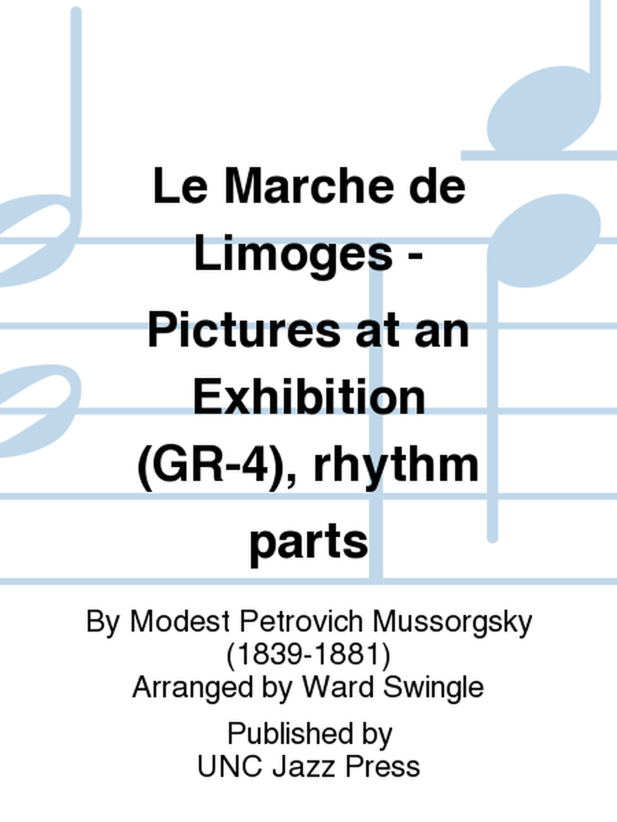 Le Marche de Limoges - Pictures at an Exhibition (GR-4), rhythm parts