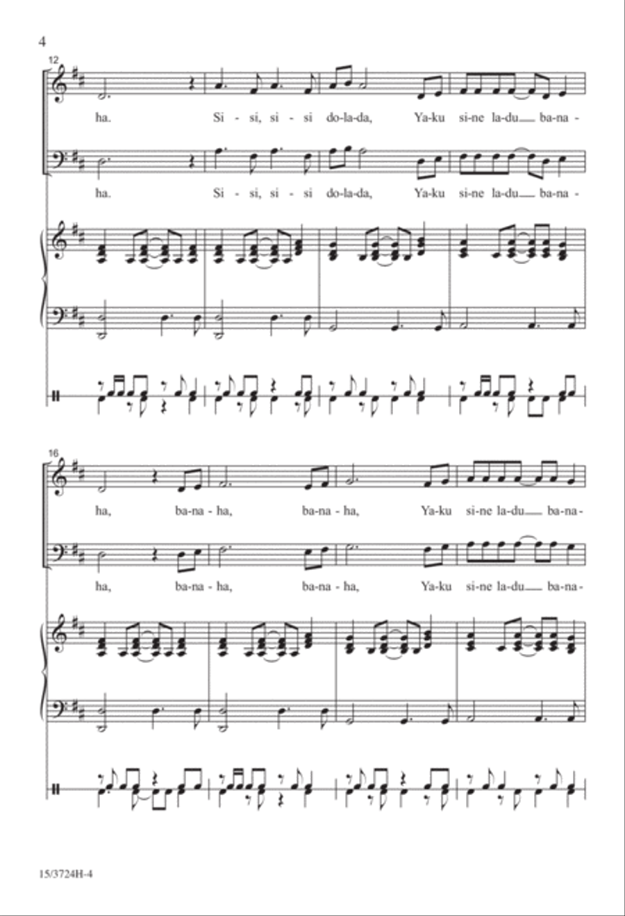 Banaha Banaha 3-Part scores gallery preview page 4