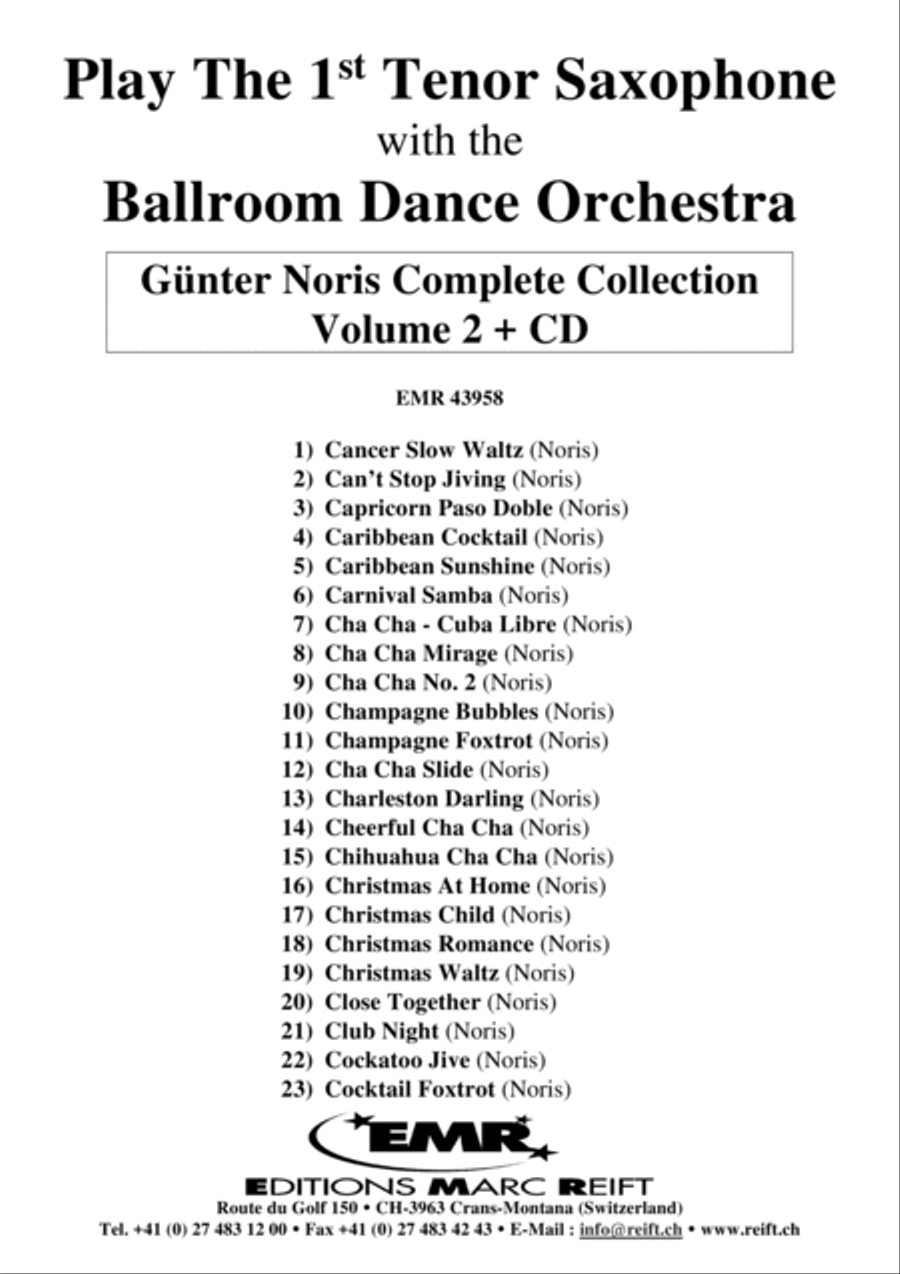 Play The 1st Tenor Sax With The Ballroom Dance Orchestra Vol. 2 Tenor Saxophone scores gallery preview page 2