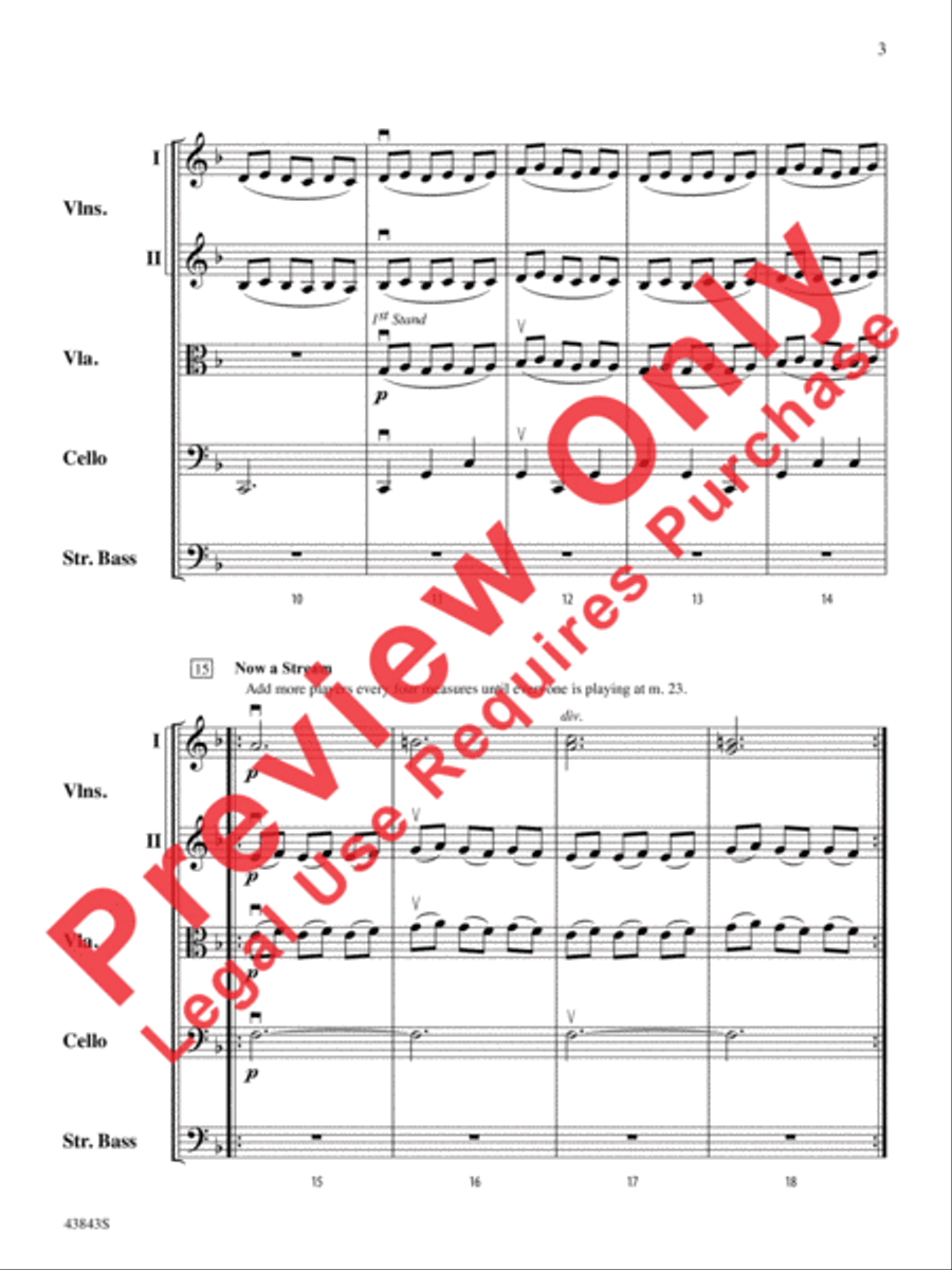 A River Rhapsody String Orchestra scores gallery preview page 4