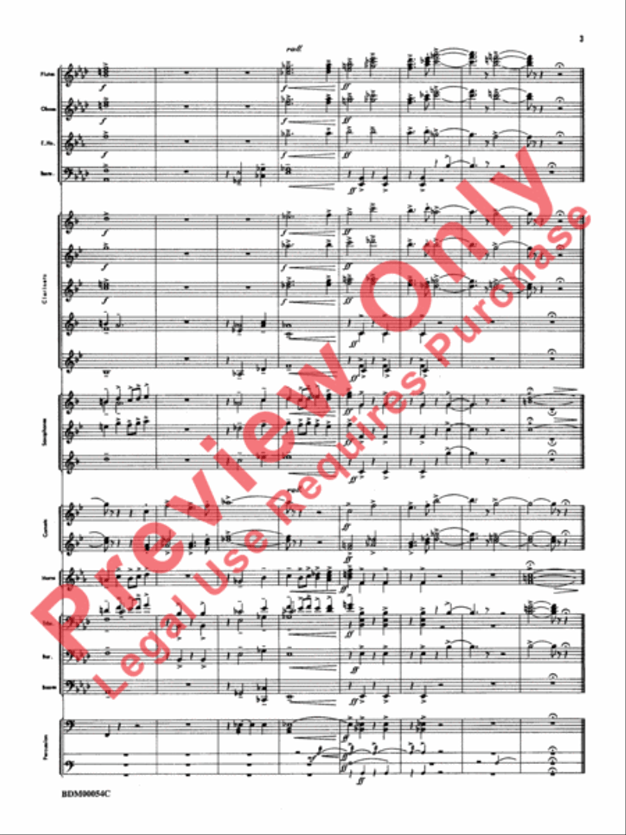 Symphonic Suite Concert Band scores gallery preview page 6