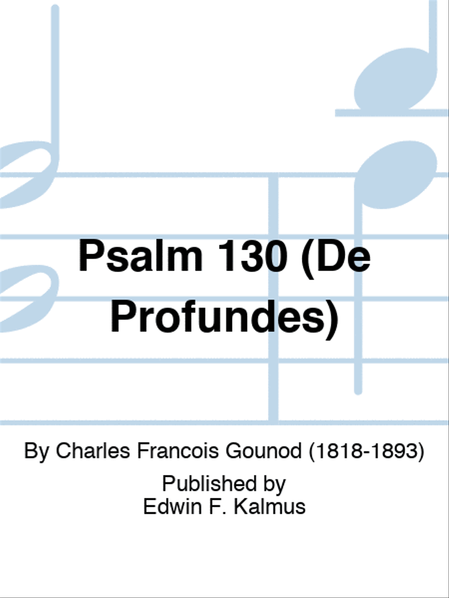 Psalm 130 (De Profundes) 4-Part scores gallery preview page 1