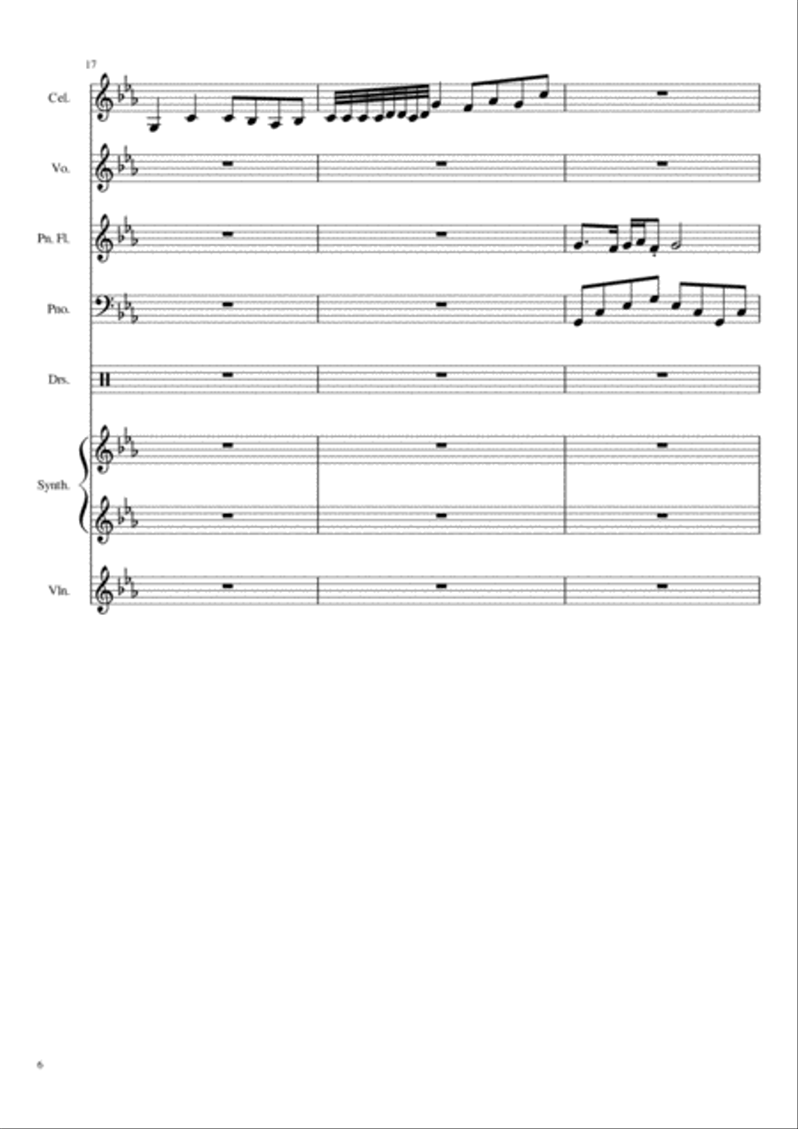 BarunSadandExcitedMusicForFilm Small Ensemble scores gallery preview page 6