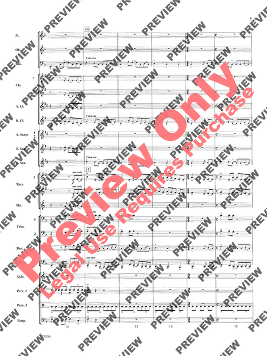 Ciudad de Festivales Concert Band scores gallery preview page 6