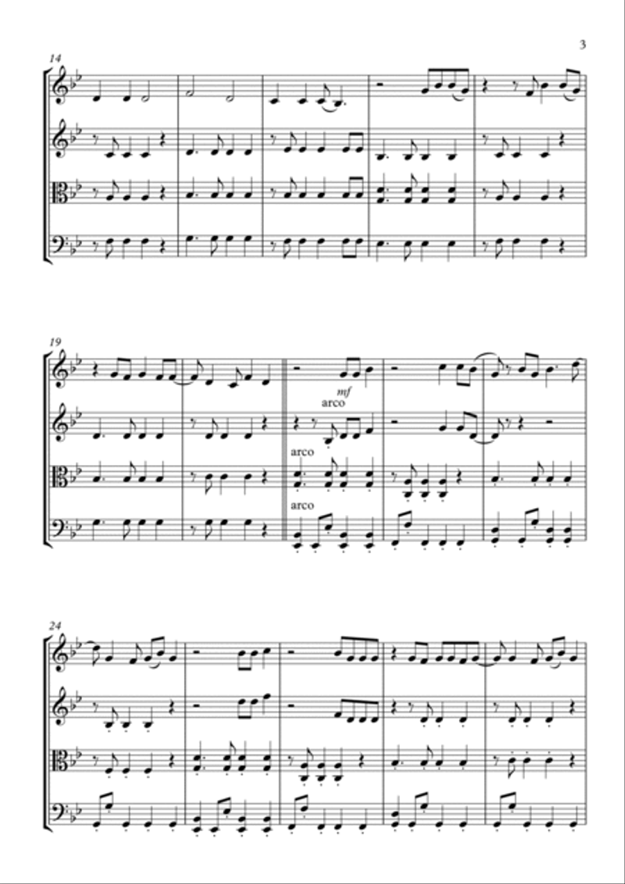 Lean On Lean On String Quartet scores gallery preview page 3