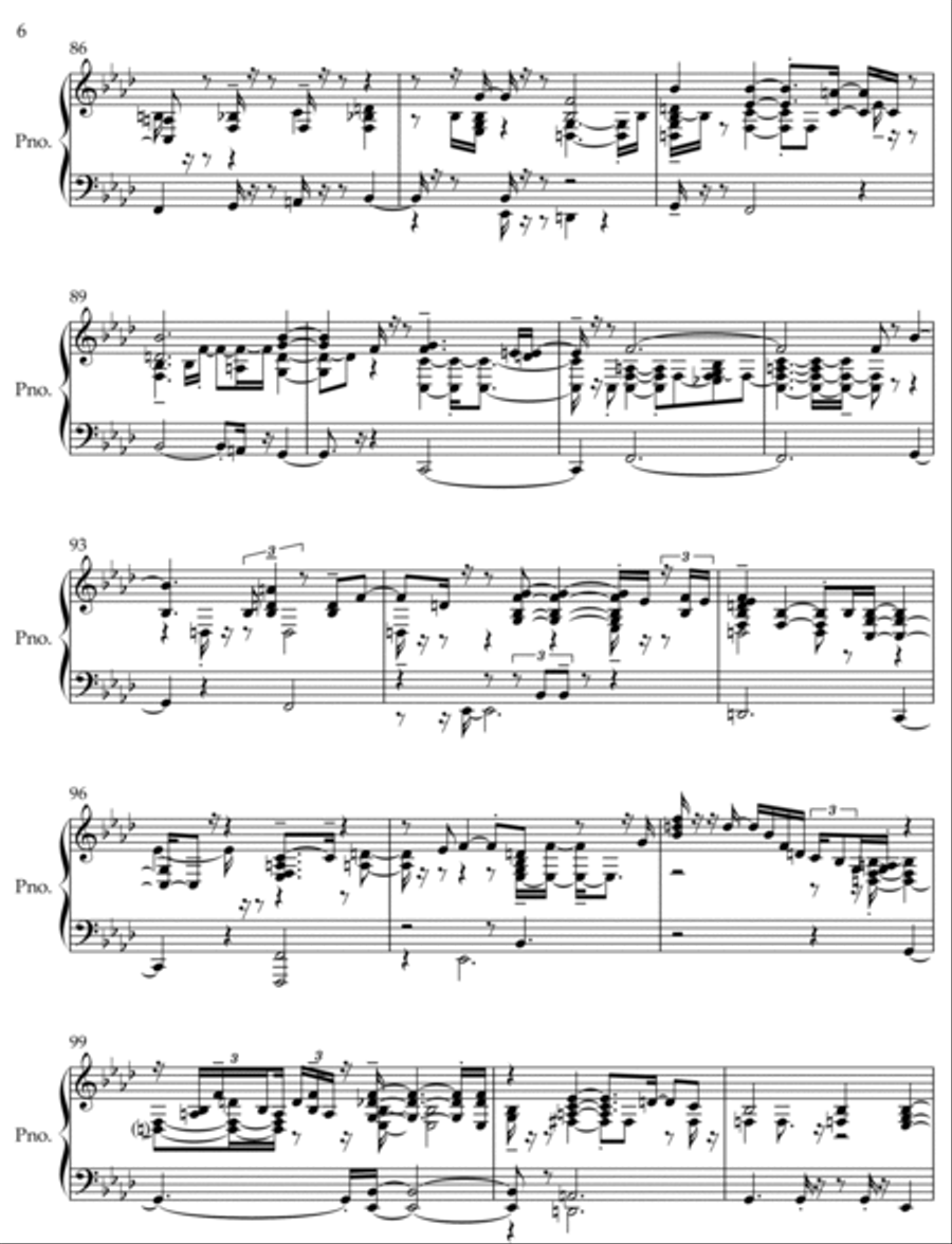 Between the Aisles (2023/2024) Piano Solo scores gallery preview page 6