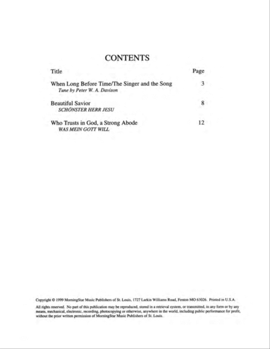 Three Hymn Settings for Organ, Set 1 Organ scores gallery preview page 2