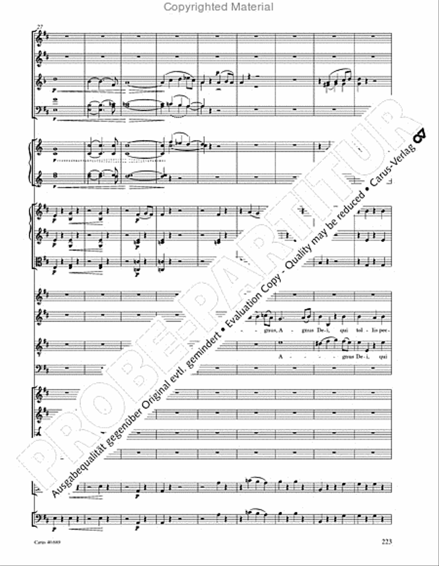 Missa solemnis Missa solemnis 4-Part scores gallery preview page 239