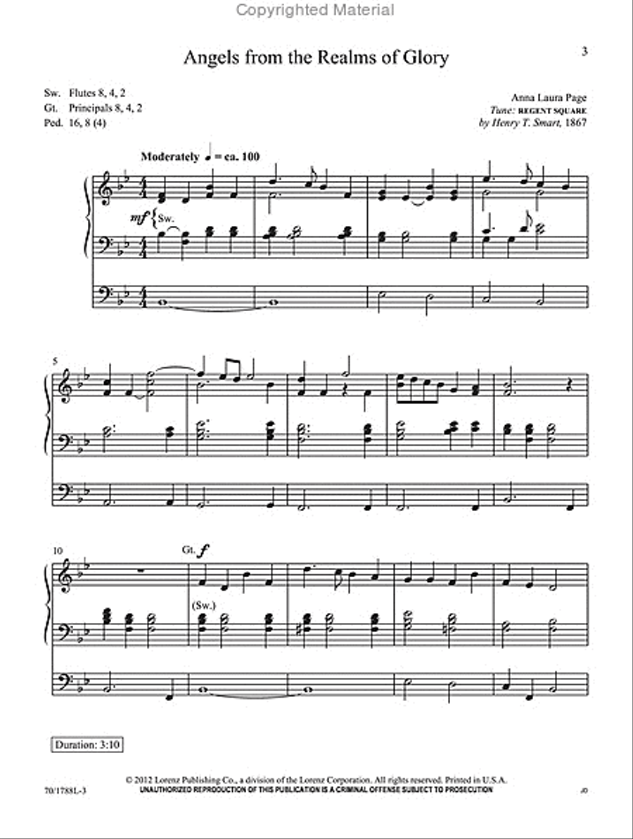 Angels & Alleluias Organ Solo scores gallery preview page 2