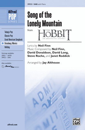 Book cover for Song of the Lonely Mountain (from The Hobbit: An Unexpected Journey)