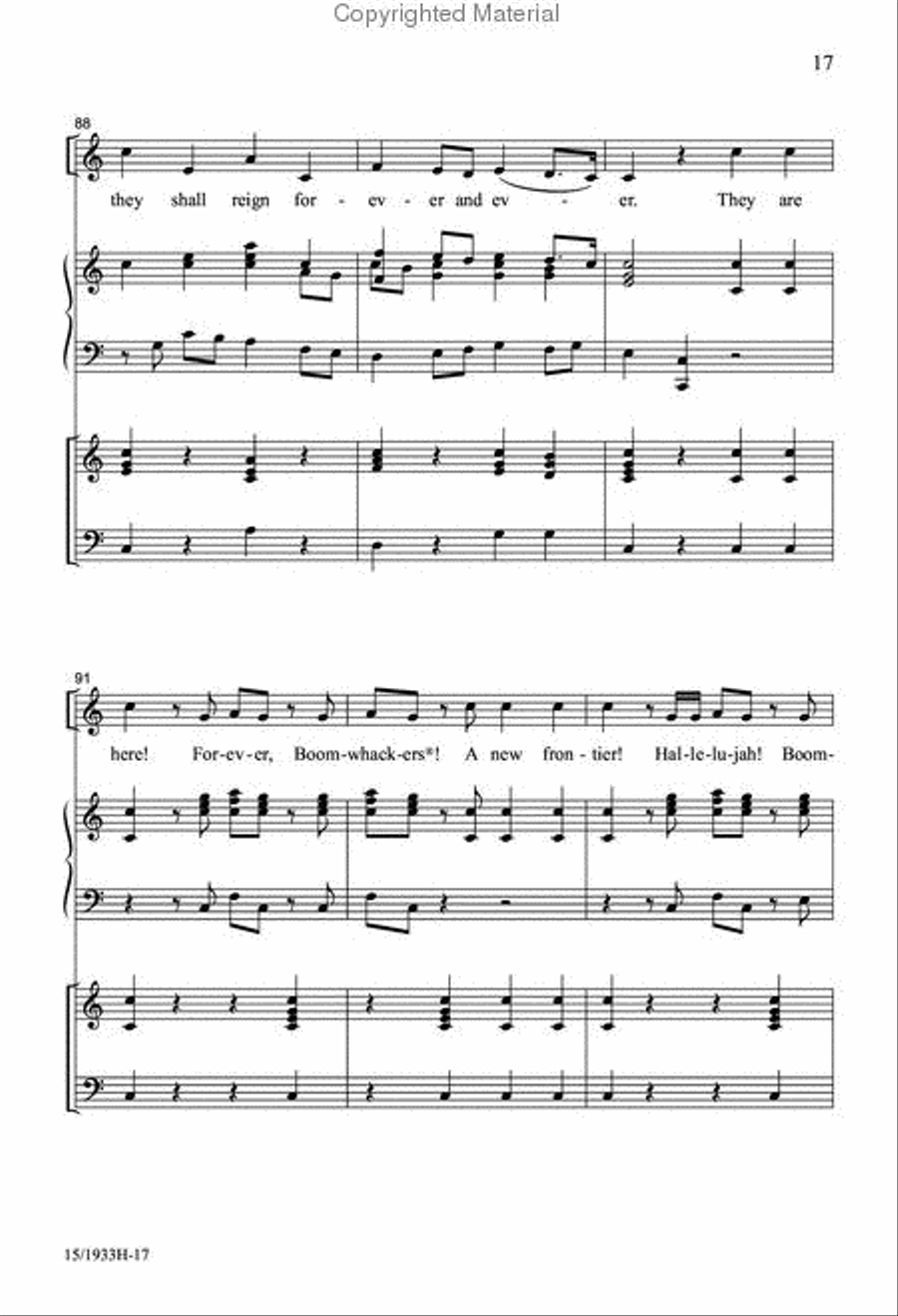 Classical Boomwhackers Unison Choir scores gallery preview page 17