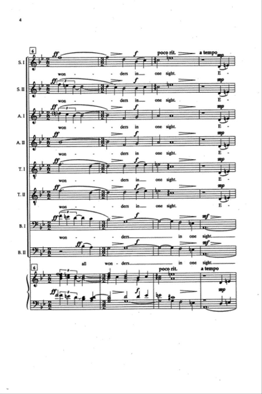 Welcome All Wonders Welcome All Wonders SSAATTBB scores gallery preview page 3