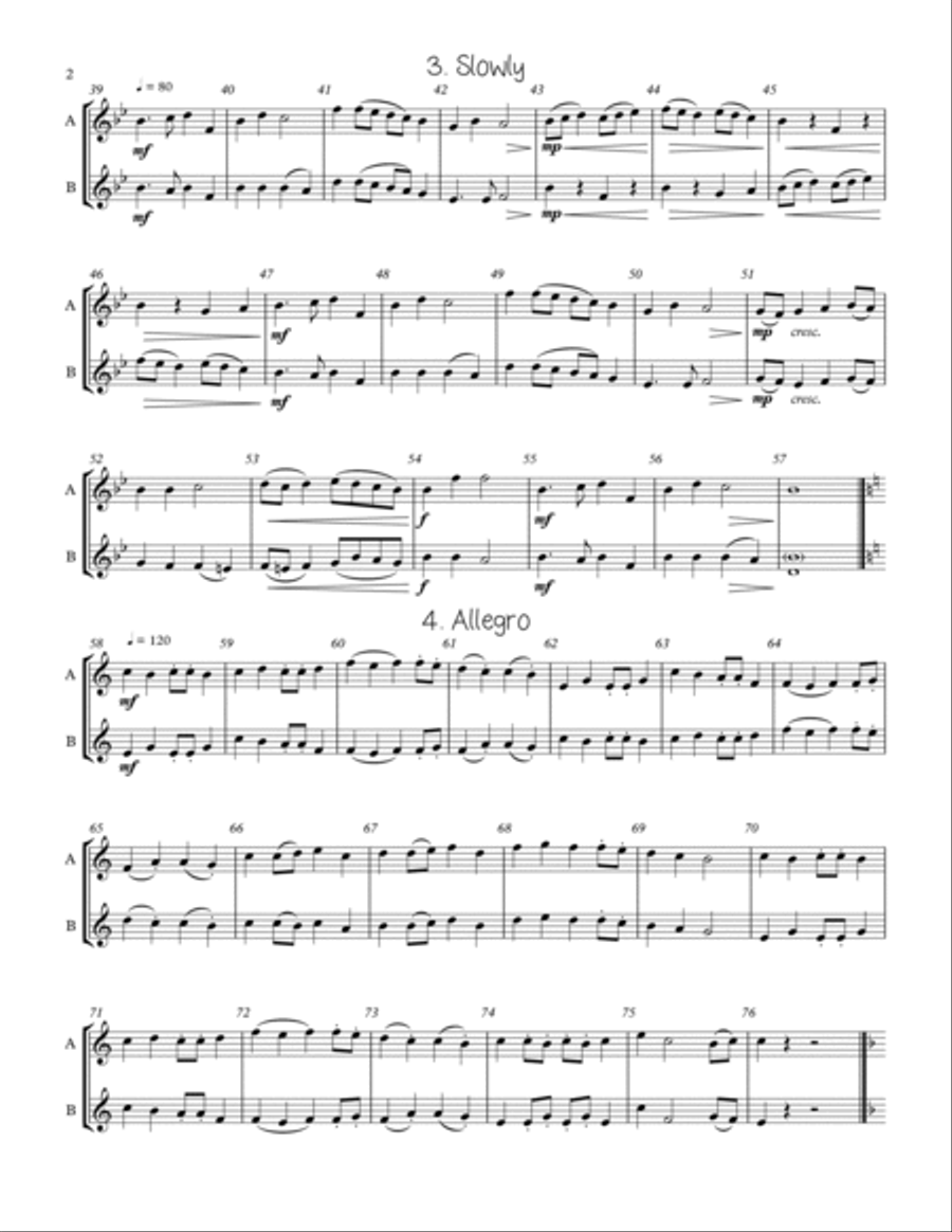 Adaptable Duets for the Young Band Musician Volume One - F Transposition Concert Band scores gallery preview page 2