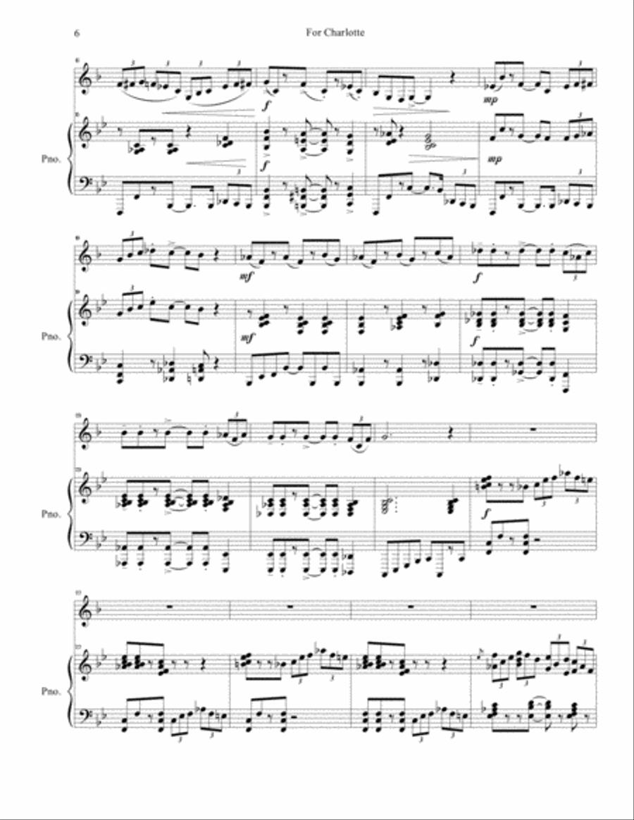 For Charlotte for French Horn and Piano Horn scores gallery preview page 6