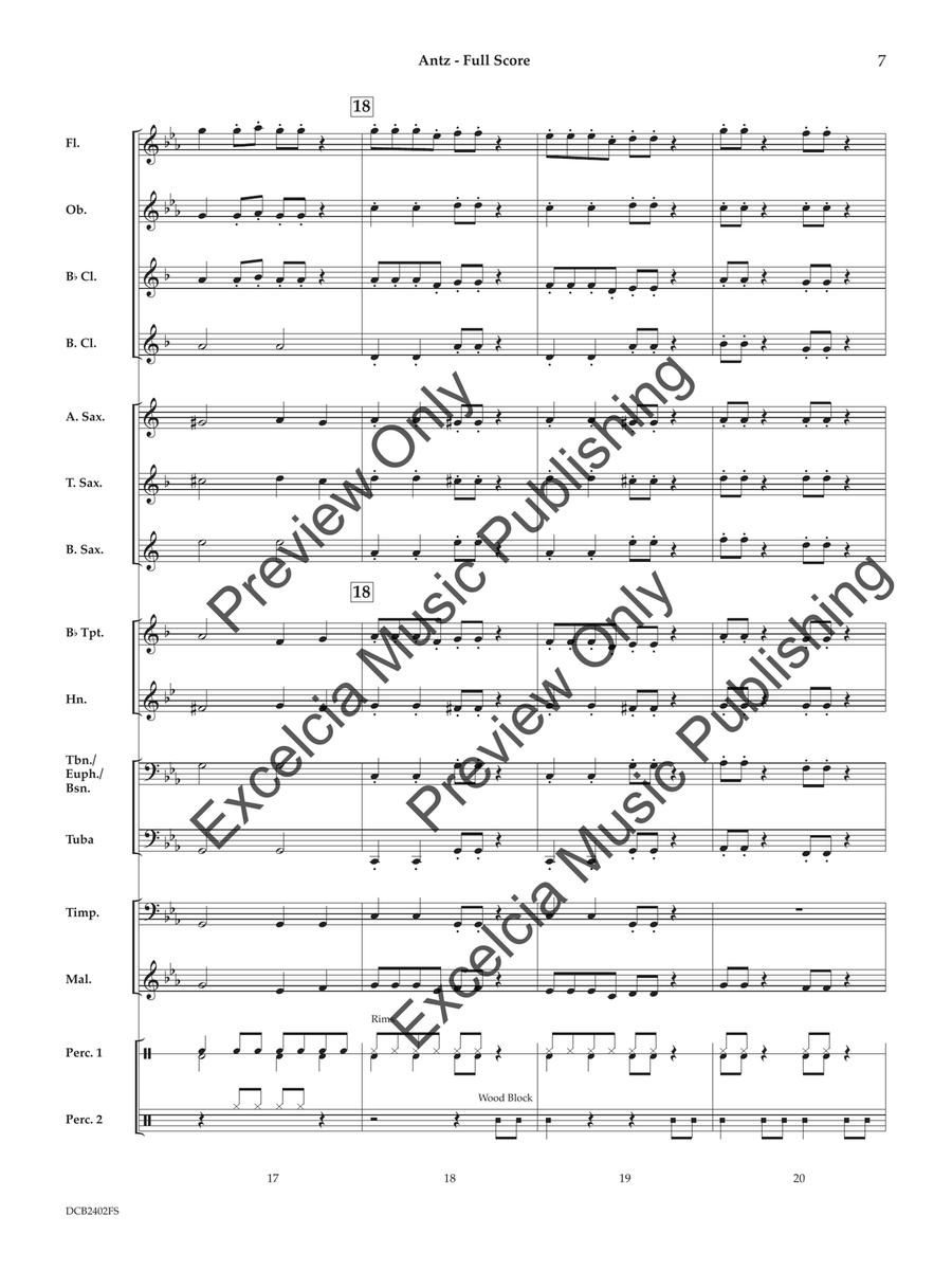 Antz (Score) Concert Band scores gallery preview page 8