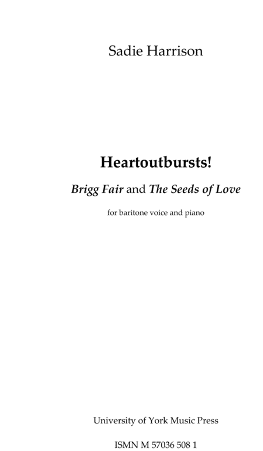 Heartoutbursts! Baritone Voice scores gallery preview page 1