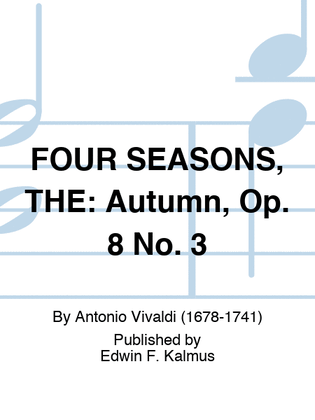 Book cover for FOUR SEASONS, THE: Autumn, Op. 8 No. 3