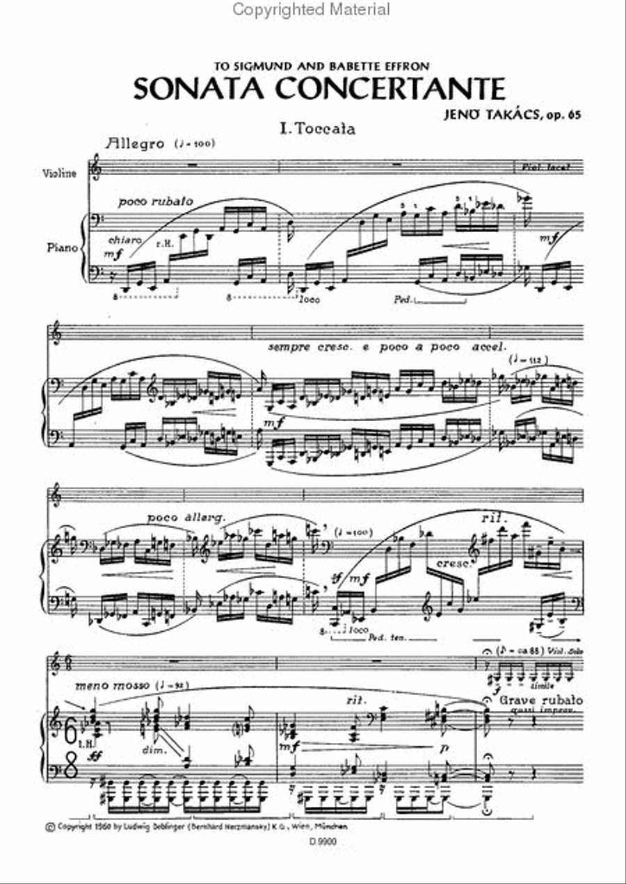 Sonata concertante op. 65 Violin Solo scores gallery preview page 2